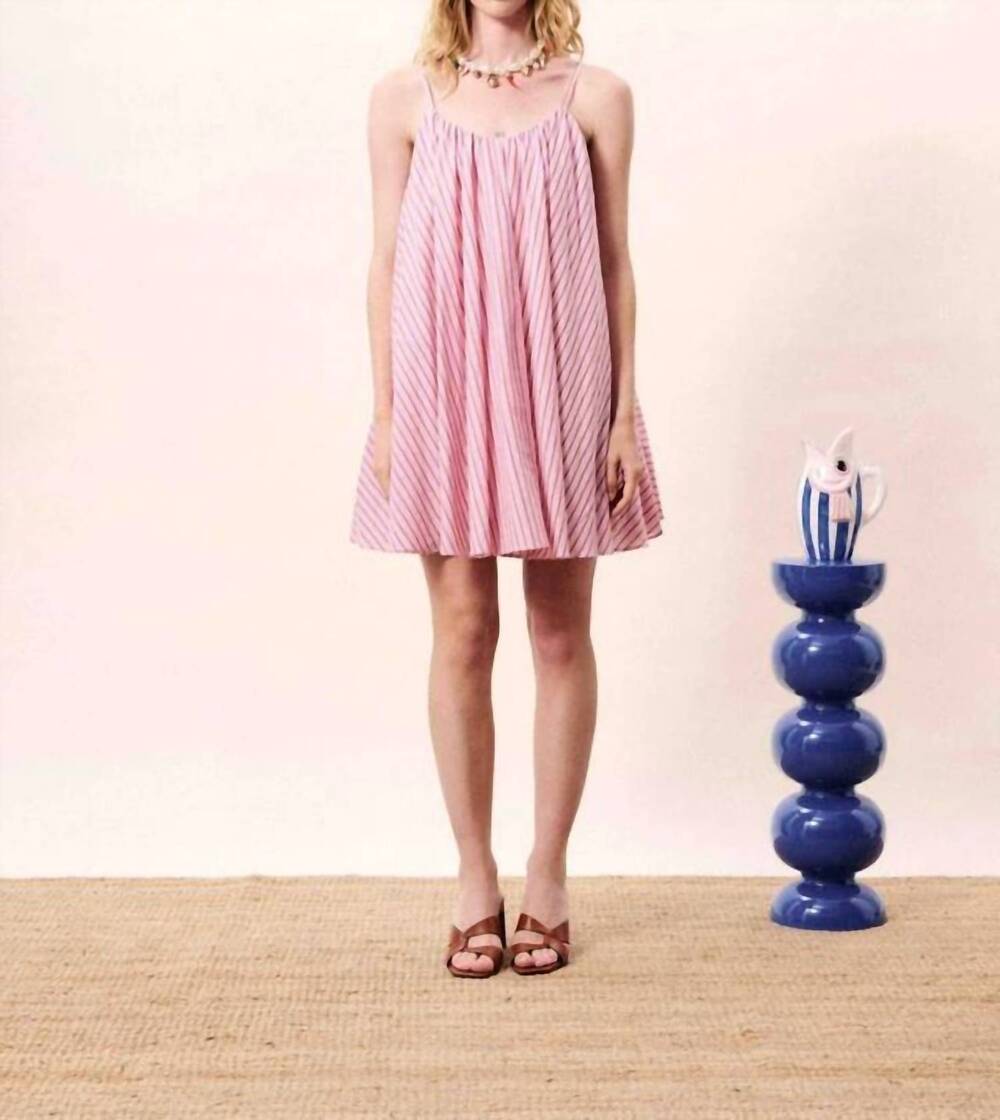 NEW FRNCH poroa mini dress in rose